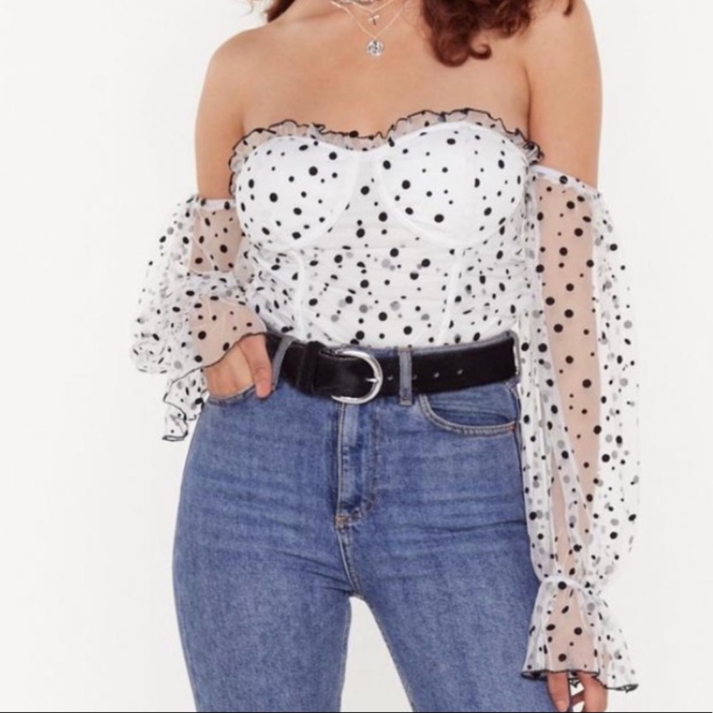 Polka dot bodysuit